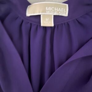 Michael Kors purple shaffon dress shirt